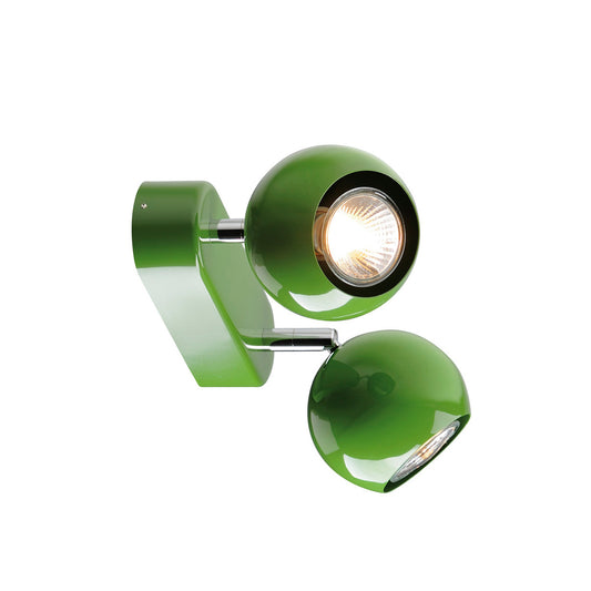 SLV LIGHT EYE 2 GU10 Wand- und Deckenleuchte, farngrün, GU10, max. 2x50W