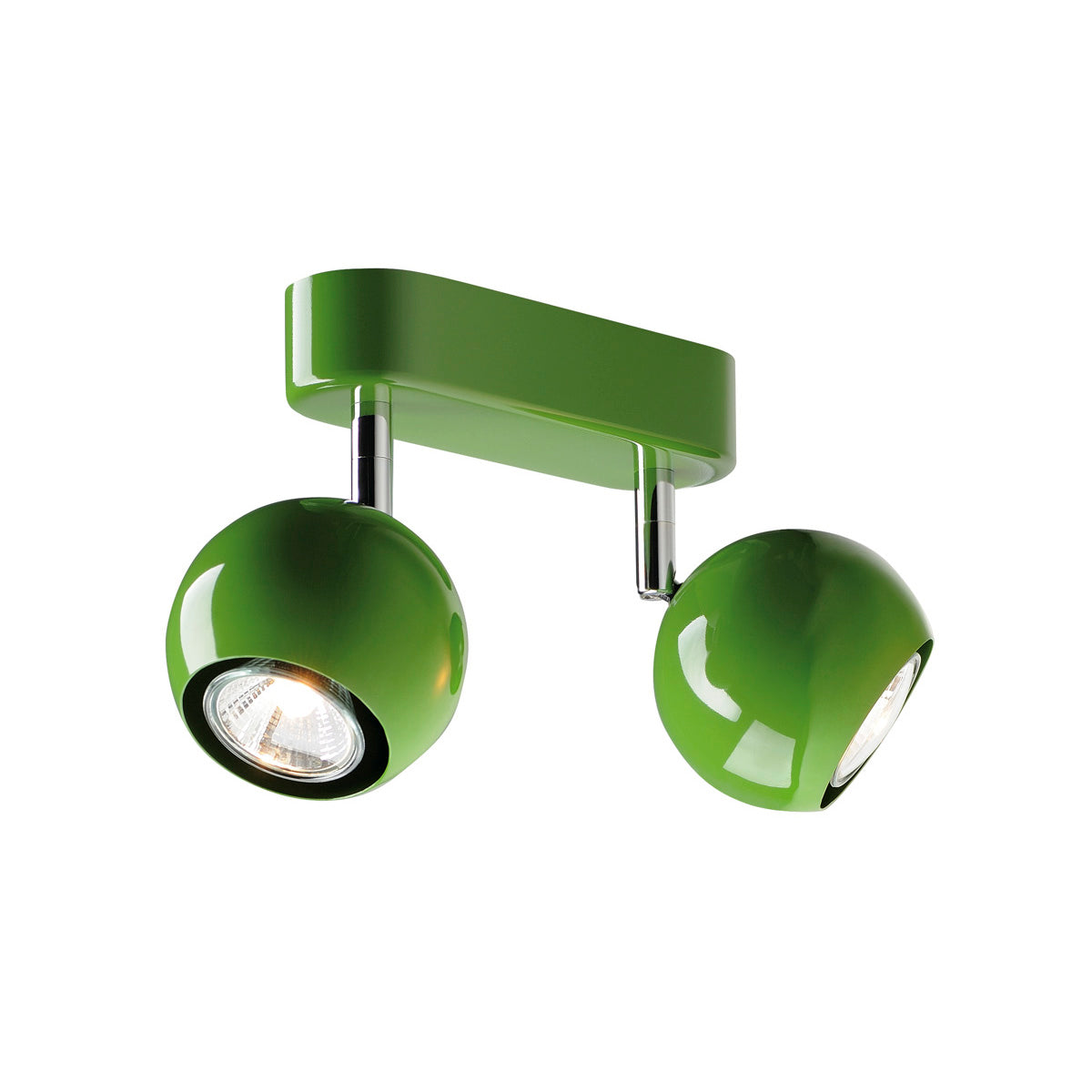 SLV LIGHT EYE 2 GU10 Wand- und Deckenleuchte, farngrün, GU10, max. 2x50W