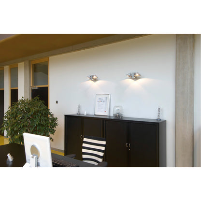SLV TEC KARDA 2 Wand- und Decken- leuchte, silbergrau, 2xQRB111, max. 50W