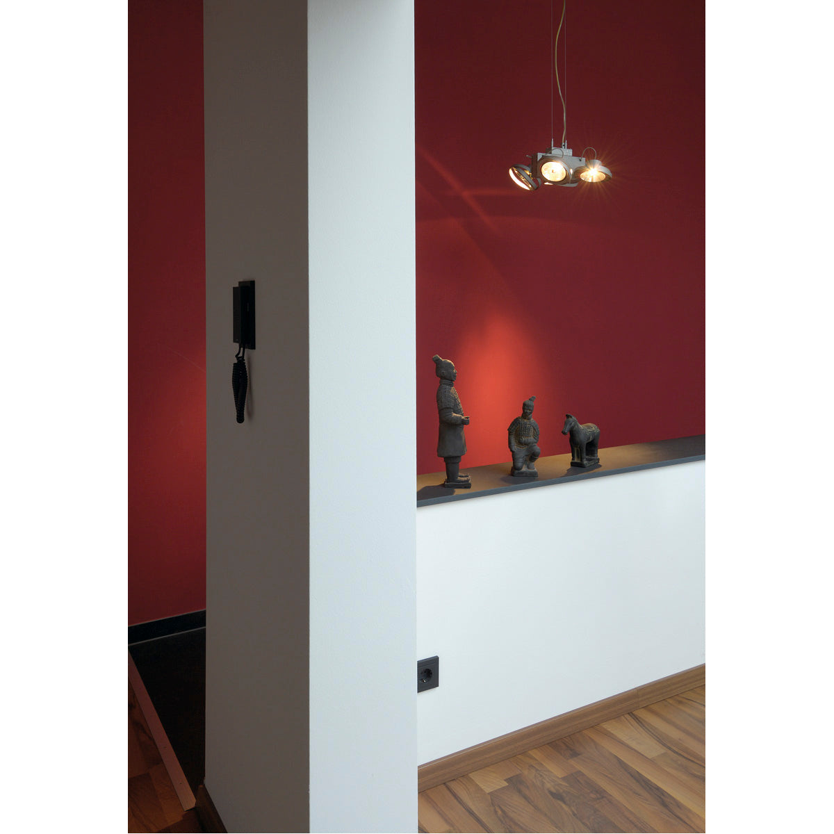 SLV TEC KARDA 4 Wand- und Decken- leuchte, silbergrau, 4xQRB111, max. 50W