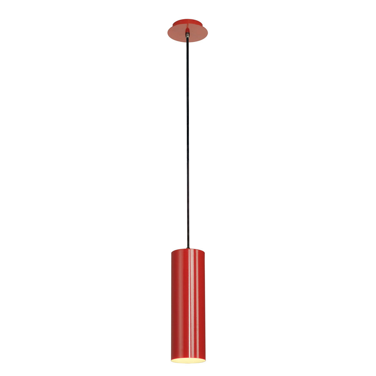 SLV ENOLA Pendelleuchte, rund, rot, E27, max. 60W