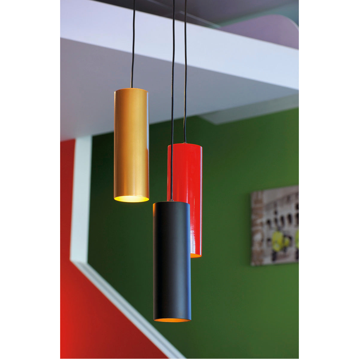 SLV ENOLA Pendelleuchte, rund, rot, E27, max. 60W