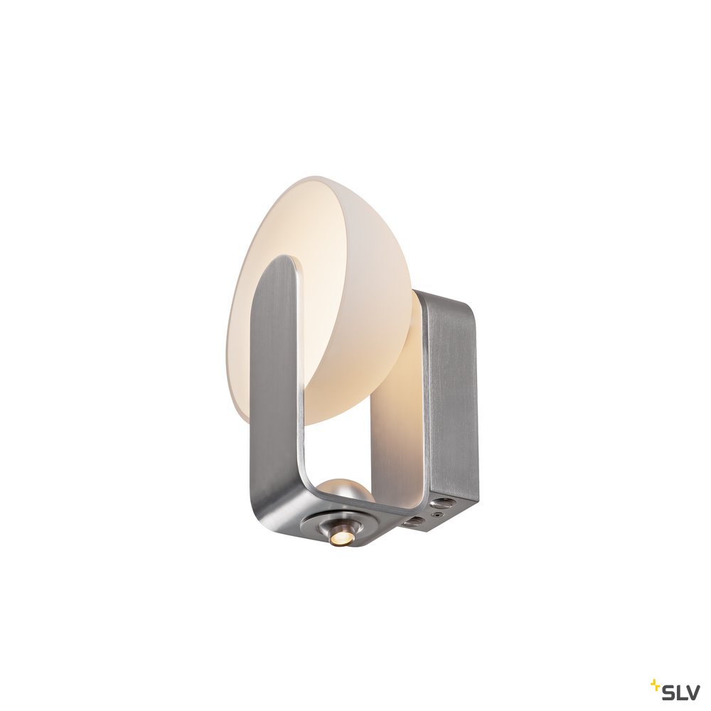 SLV Mod. 86 LED, Wandleuchte, weiss/ silber, mit LEDSPOT