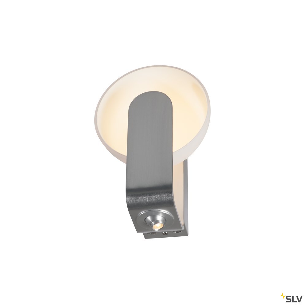 SLV Mod. 86 LED, Wandleuchte, weiss/ silber, mit LEDSPOT