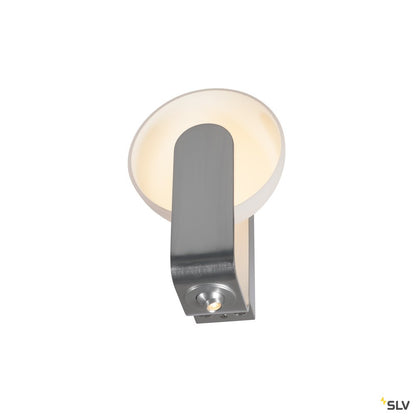 SLV Mod. 86 LED, Wandleuchte, weiss/ silber, mit LEDSPOT