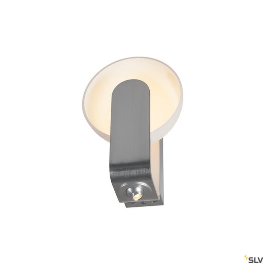 SLV Mod. 86 LED, Wandleuchte, weiss/ silber, mit LEDSPOT