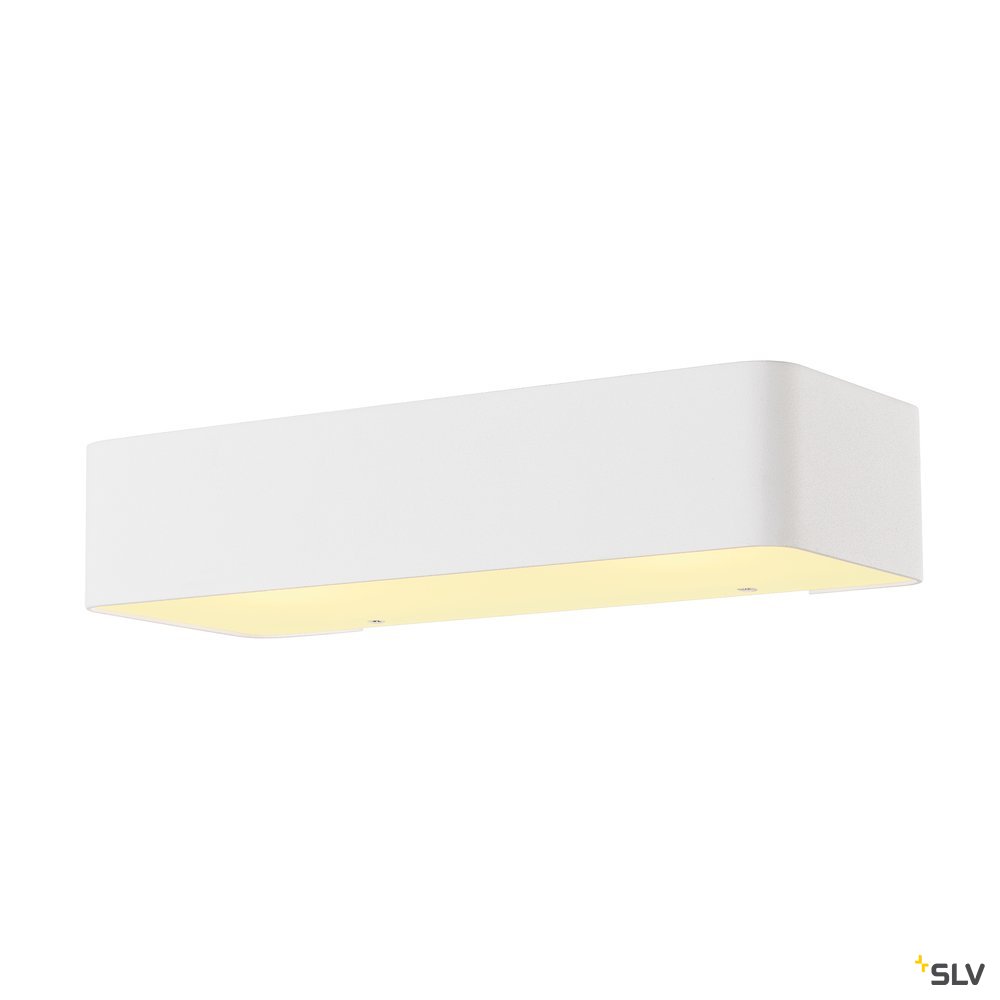 SLV Wandleuchte, WL 149 R7s, rechteckig, mattweiss, 78mm, max. 60W, up/down