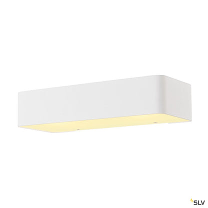 SLV Wandleuchte, WL 149 R7s, rechteckig, mattweiss, 78mm, max. 60W, up/down