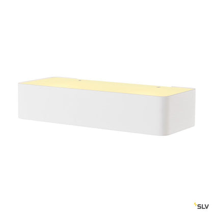 SLV Wandleuchte, WL 149 R7s, rechteckig, mattweiss, 78mm, max. 60W, up/down