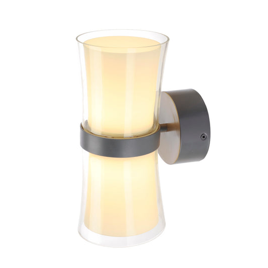 SLV DELWA GLASS Wandleuchte, LED, mausgrau