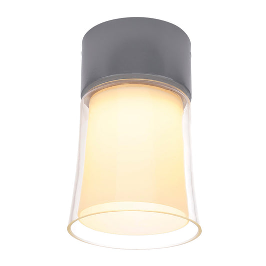 SLV DELWA GLASS Deckenleuchte, LED, mausgrau