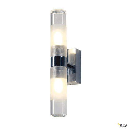 SLV Wandleuchte MIBO WALL UP-DOWN chrom 2xG9 2x25W IP21