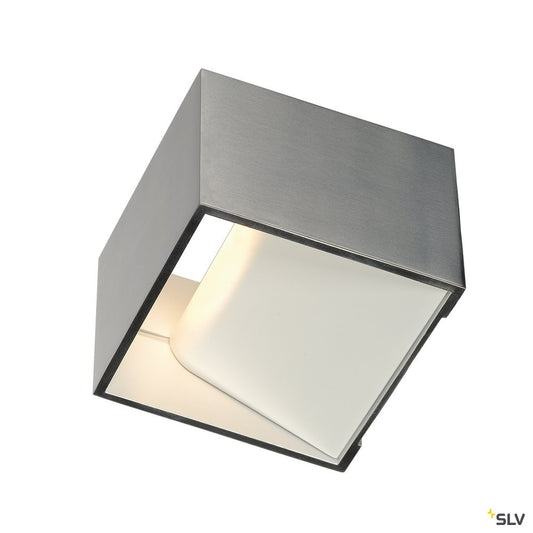 SLV LOGS IN Wandleuchte, eckig, aluminium brushed, 5W LED, 3000K