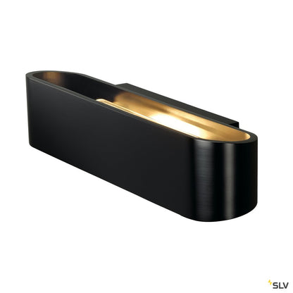SLV OSSA R7s 300 Wandleuchte, oval, matt black, R7s 118mm, max. 120W, up/down