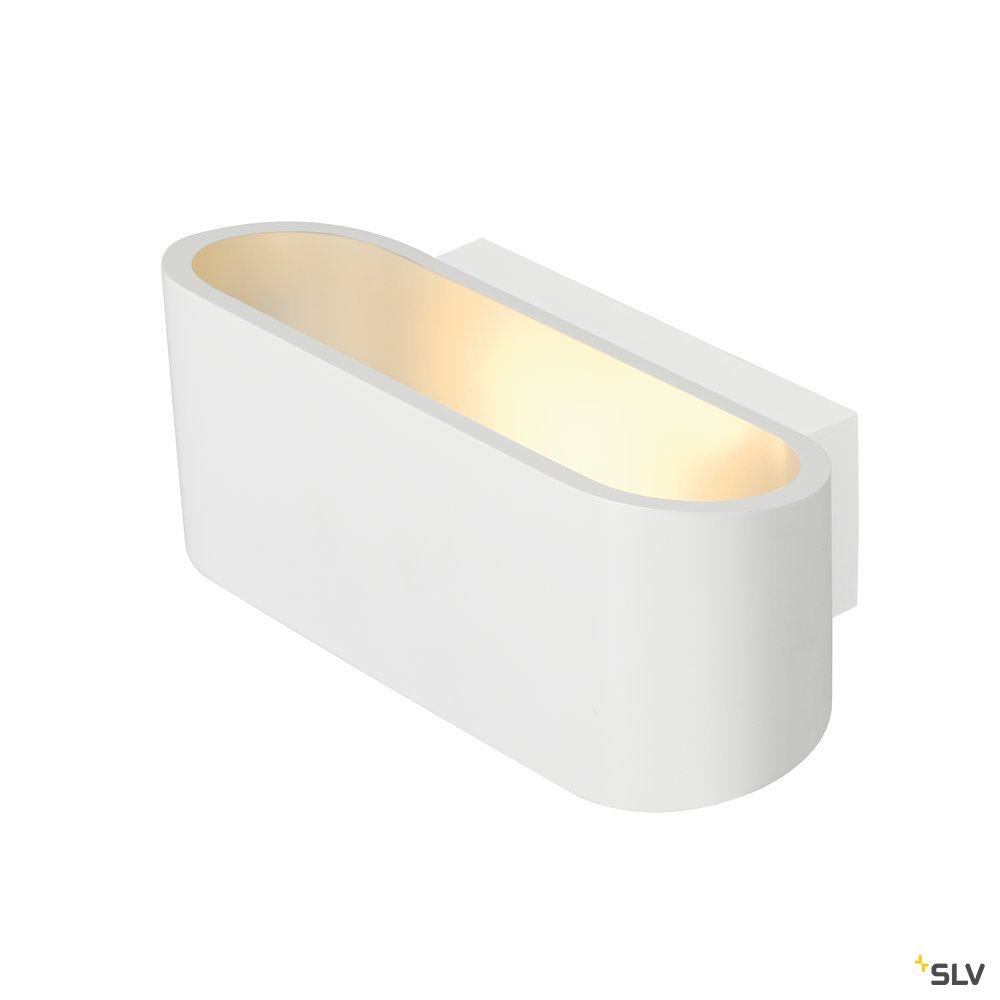 SLV OSSA R7s Wandleuchte, oval, weiss, R7s 78mm, max. 100W, up/down