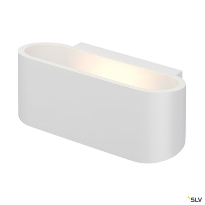 SLV OSSA R7s Wandleuchte, oval, weiss, R7s 78mm, max. 100W, up/down