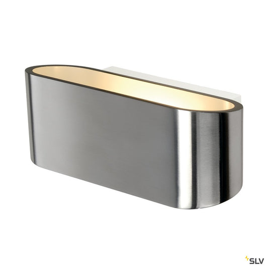 SLV OSSA R7s Wandleuchte, oval, alu brushed, R7s 78mm, max. 100W, up/down