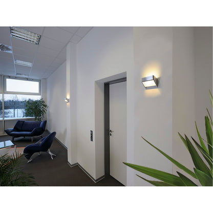 SLV DACU SPACE Wandleuchte, alu brushed/weiss, 5W LED, 3000K