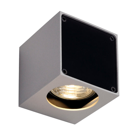 SLV Wandleuchte ALTRA DICE WL-1 eckig gr/sw GU10 35W