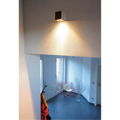 SLV Wandleuchte ALTRA DICE WL-1 eckig gr/sw GU10 35W