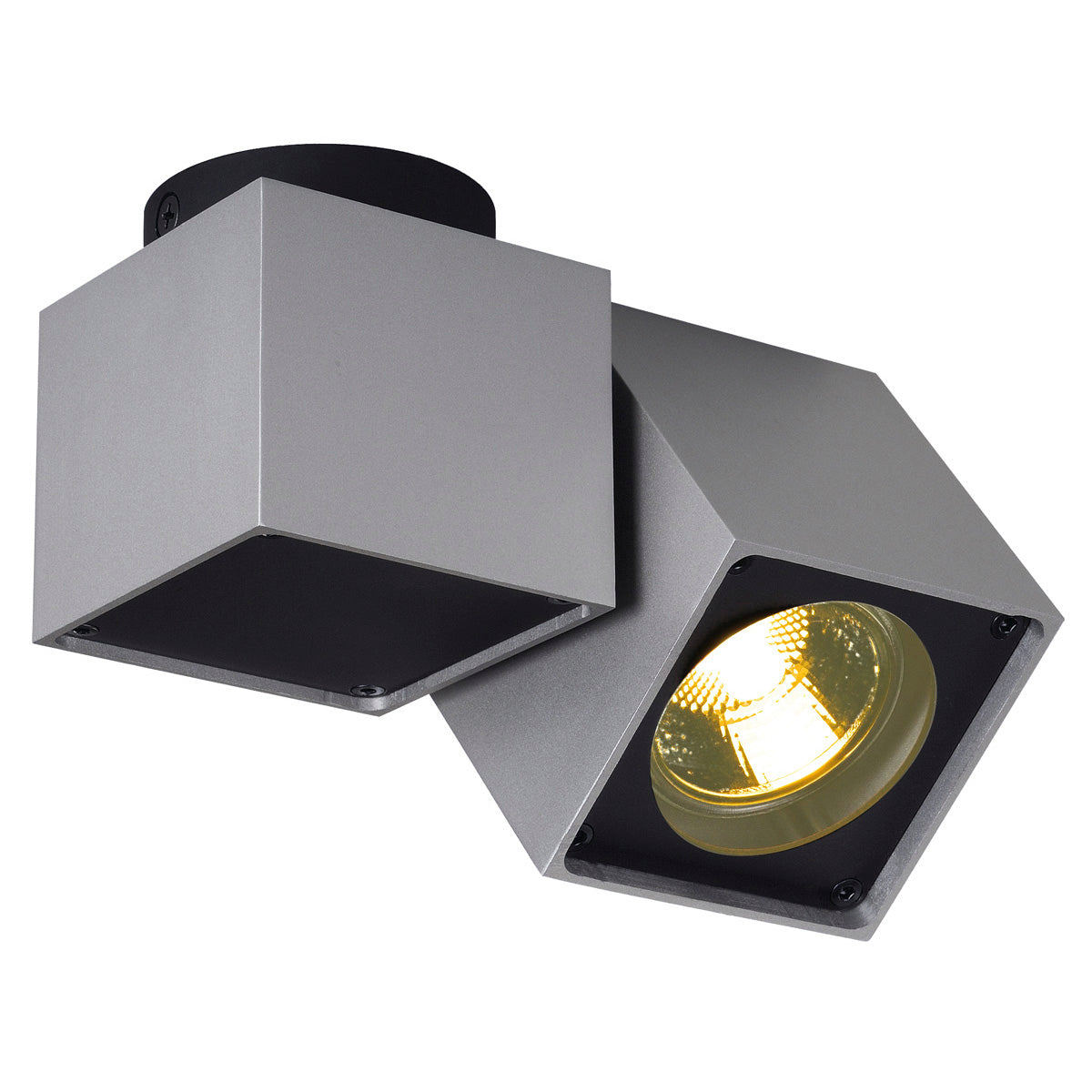 SLV Deckenleuchte ALTRA DICE SPOT 1 eckig grau sw GU10 50W