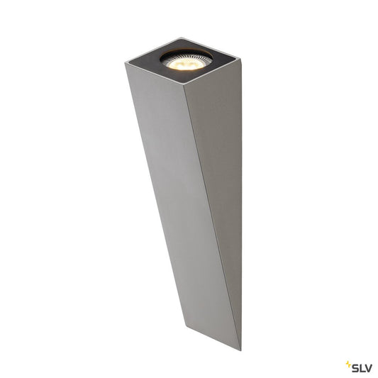 SLV ALTRA DICE Wandleuchte, WL-2, silbergrau, GU10, max. 50W