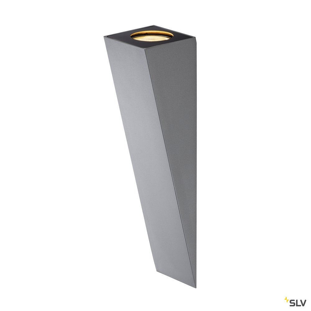 SLV ALTRA DICE Wandleuchte, WL-2, silbergrau, GU10, max. 50W