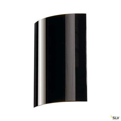 SLV LED SAIL 2 Wandleuchte,halbrund, schwarz, 2x3W LED,3000K
