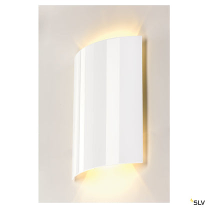 SLV LED SAIL 2 Wandleuchte,halbrund, weiss, 2x3W LED,3000K