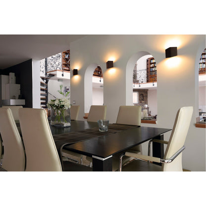 SLV CARISO LED Wandleuchte 1, schwarz/ messing, 7,5W LED, 3000K
