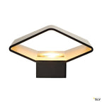 SLV CARISO LED Wandleuchte 2, schwarz/ messing, 7,5W LED, 3000K