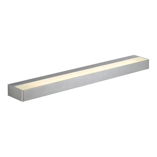 SLV SEDO 14 Wandleuchte, eckig, alu brushed, Glas satiniert, G5, ESL, 14W