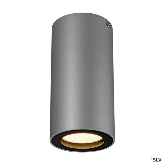 SLV ENOLA_B Deckenleuchte, CL-1, silbergrau/schwarz, GU10, max. 35W