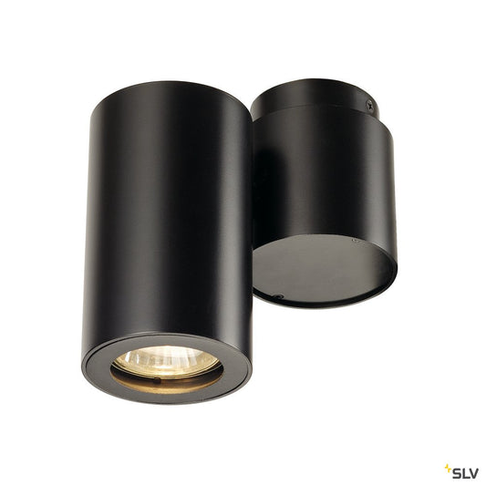 SLV ENOLA_B SPOT single, Wand- Deckenleuchte, mattschwarz, GU10, max. 50W