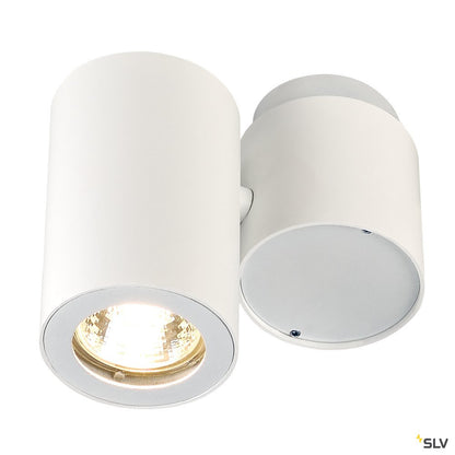 SLV ENOLA_B SPOT I Wand- und Deckenleuchte, weiss, GU10, max. 50W