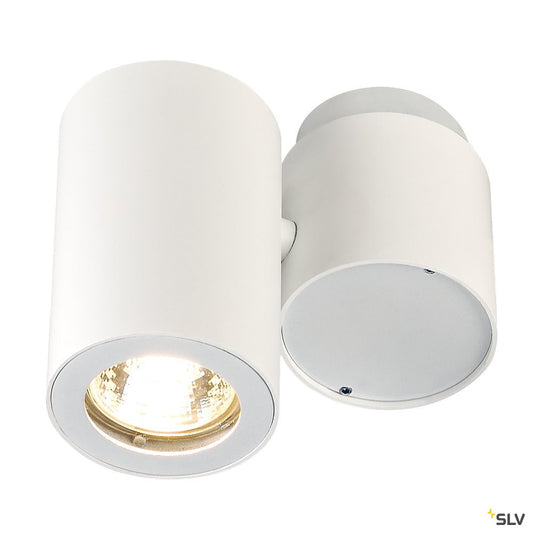 SLV ENOLA_B SPOT I Wand- und Deckenleuchte, weiss, GU10, max. 50W