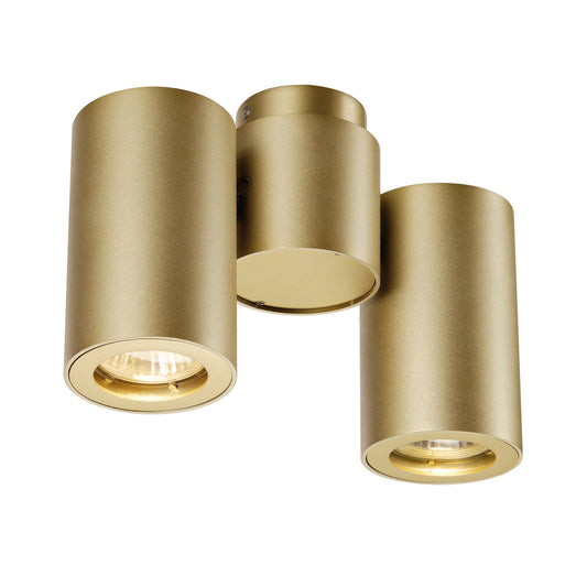 SLV ENOLA_B SPOT double, Wand- Deckenleuchte,messing, GU10, max. 2x50W