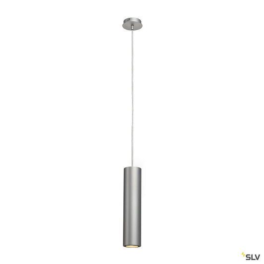 SLV ENOLA_B Pendelleuchte, PD-1, silbergrau/schwarz, GU10, max. 50W