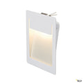 SLV DOWNUNDER PUR Einbauleuchte, eckig, weiss, 5,2W LED, warm- weiss, 120x155mm