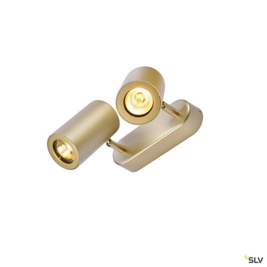 SLV ENOLA_B Wand- und Decken- leuchte double, messing, 2xGU10, max. 50W
