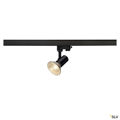 SLV E27 SPOT, schwarz, max. 75W, inkl. 3P.-Adapter