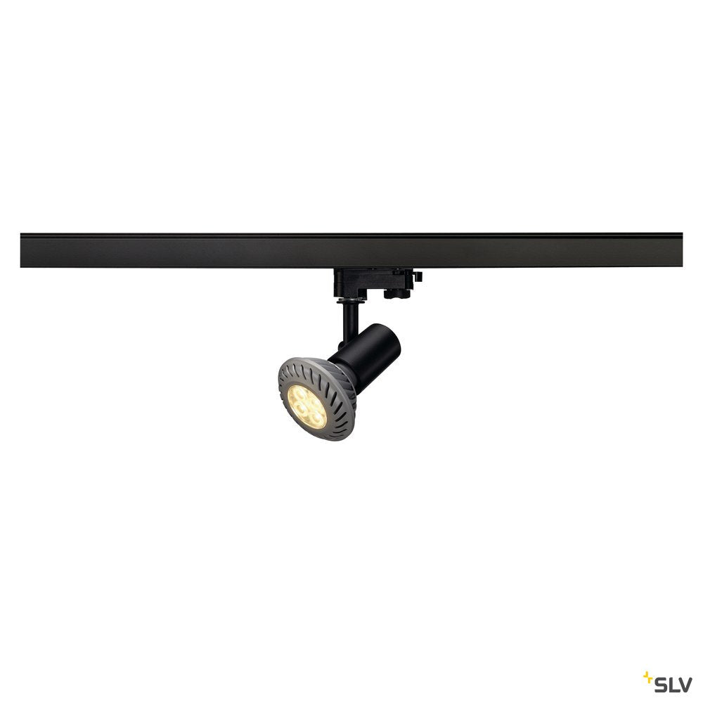 SLV E27 SPOT, schwarz, max. 75W, inkl. 3P.-Adapter