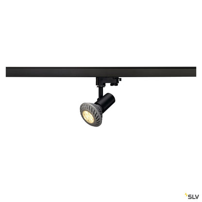 SLV E27 SPOT, schwarz, max. 75W, inkl. 3P.-Adapter