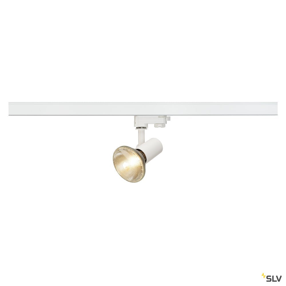 SLV E27 SPOT, weiss, max. 75W inkl. 3P.-Adapter