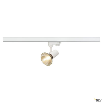 SLV E27 SPOT, weiss, max. 75W inkl. 3P.-Adapter