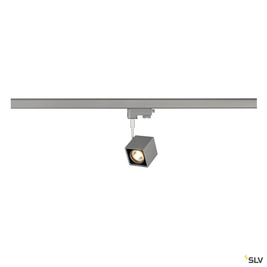 SLV ALTRA DICE Spot, eckig, silbergrau/schwarz, GU10, max. 50W, inkl. 3P.-Adapter