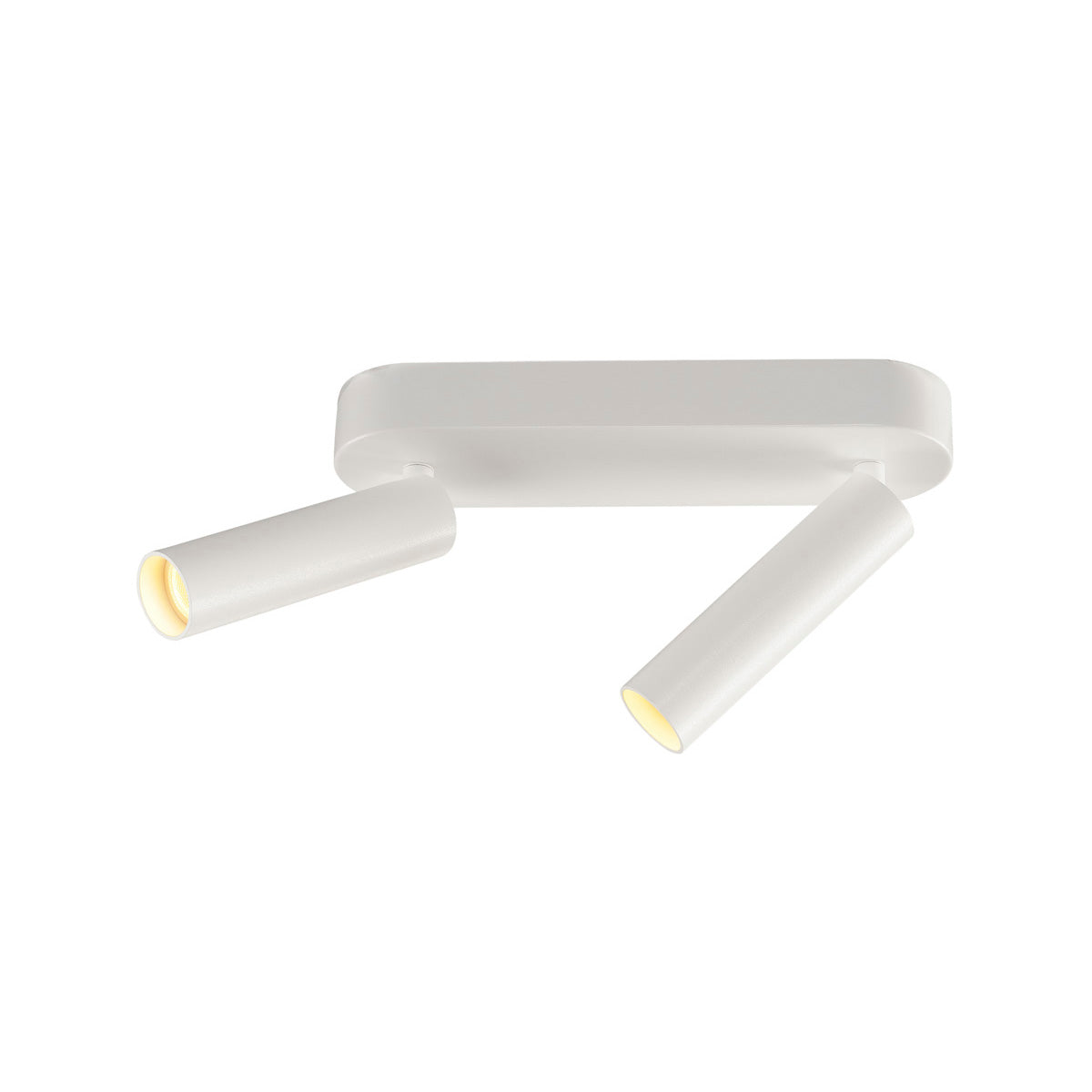 SLV MILAN Double Spot, Wand- und Deckenleuchte, rund, weiss, 2x7,5W LED, 3000K, dimmbar