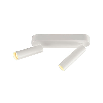 SLV MILAN Double Spot, Wand- und Deckenleuchte, rund, weiss, 2x7,5W LED, 3000K, dimmbar