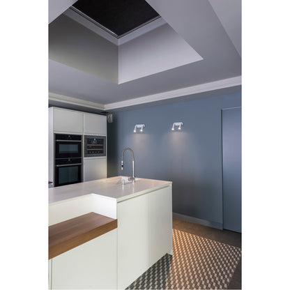 SLV MILAN Double Spot, Wand- und Deckenleuchte, rund, weiss, 2x7,5W LED, 3000K, dimmbar