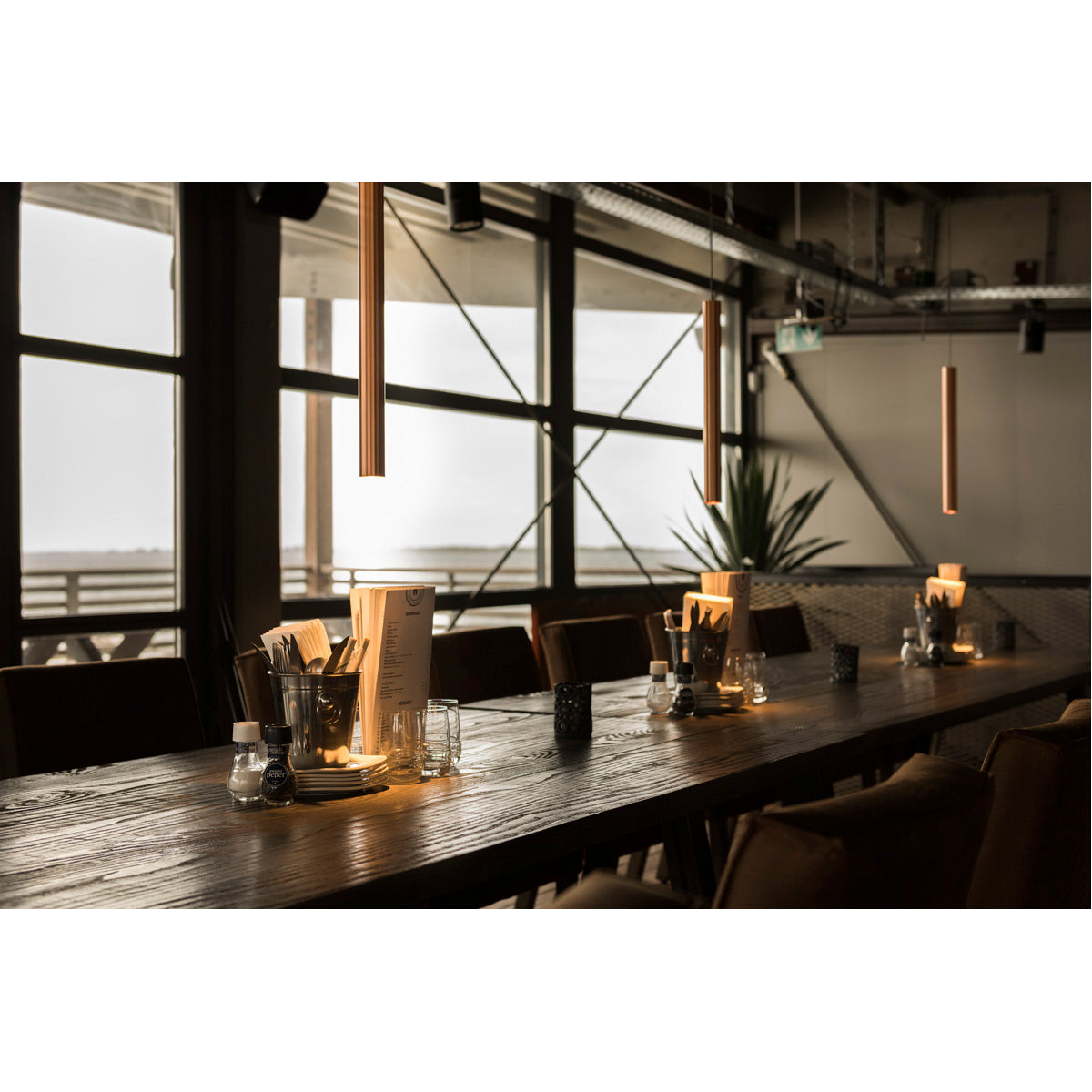 SLV UBA Pendant, Pendelleuchte, rund, brushed copper, 9W LED, 3000K